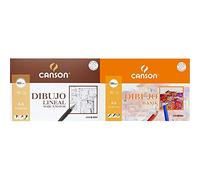 Canson 409784 - Láminas marca mayor, 10 hojas + k A4, 10 Hojas, Guarro Dibujo Basik Liso 130g