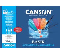 Canson Acuarela Basik , Minipack A4, 6 Hojas 370 g