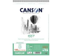 Canson Álbum Espiral 21x29,7 30H JA 1557 Fino 180g, Blanco
