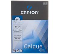 Canson Bloc Enc A4, 50 Hojas, Canson Vegetal Graphic Microfino 95g