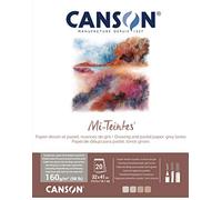 Canson Bloc Encolado 32x41 20H Teintes 60% Abeja 160g Tonos Grises, 20 Hojas