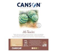 Canson-Infinity Bloc encolado 32x41 Teintes 60% Abeja 160 g Tonos tierra 20 hojas