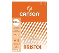 Canson Bristol bloc de dibujo | espiral | A4 | 20 hojas