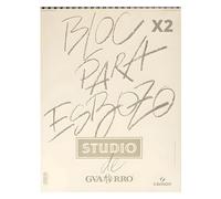 Canson C200407690 Guarro Esbozo Álbum Espiral Microperforado, Grano Fino, A3, 100 Hojas, 90g, Caja de 2