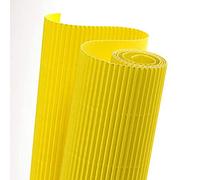 Canson, Cartón ondulado, Corrugado, 300gsm, Rollo, 0,5x0,7m, Amarillo limón