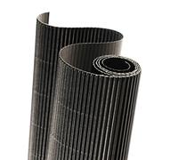 Canson Cartón ondulado, Corrugado, 300gsm, Rollo, 0,5x0,7m, Negro