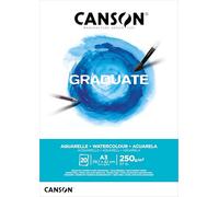 Canson-Infinity Bloc encolado Graduate Acuarela A3 20H Fino 250 g