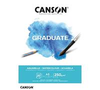 Canson Graduate Acuarela Bloc Encolado A3 20H Fino 250g