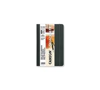 Canson Graduate Book, Cuaderno de dibujo, Doble cara: granulado y liso, 220gsm, Sketchbook tapa dura, 14x21,6cm, Natural, 65 hojas