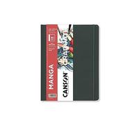 Canson Graduate Book, Cuaderno de dibujo, Suave y grueso, 200gsm, Sketchbook tapa dura, 21,6x27,9cm, Blanco, 80 hojas