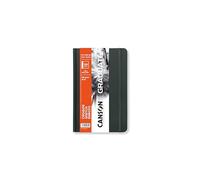 CANSON Graduate Book, Cuaderno para bocetos, Grano suave, 120gsm, Tapa dura, 14x21,6cm, Blanco, 60 hojas