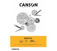 Canson Graduate Bristol Extraliso 180g Bloc Encolado A3 20H