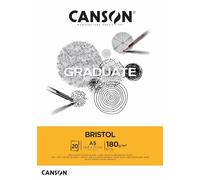 Canson Graduate Bristol Extraliso 180g Bloc Encolado A5 20H