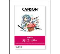 Canson Graduate Manga Bloc Encolado A3 30 hojas Liso 200g