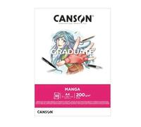 Canson Graduate Manga Bloc Encolado A4 30 hojas Liso 200g