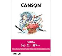 Canson Graduate Manga Bloc Encolado A4 30 hojas Liso 200g