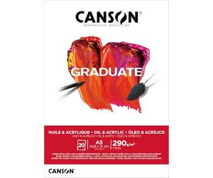 Canson Graduate Óleo & Acrílico Bloc Encolado A5 20H Fino 290g
