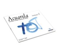 Canson Guarro Acuarela 60% Algodón, Bloc Encolado, 32,5x46 cm, 20 Hojas, Grano Fino 240g