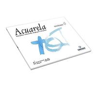 Canson Guarro Acuarela, Papel de acuarela, Áspero, 240g, Encolados por el lado corto, 23x32,5cm, Extra Blanco, 20 Hojas