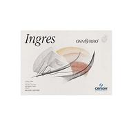 Canson-Infinity Papel Ingres A4+ Verjurado 108gsm Blanco 20 hojas Encolado por el lado corto