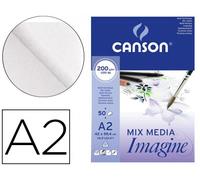 Canson Imagine A2 Bloc Plano Pegado 50F 200 Gr
