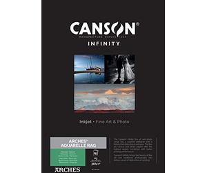 Canson Infinity Arches Aquarelle 100% Fino 310g Caja A3 25H Blanco Natural
