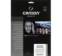 Canson Infinity Edition Etching Rag, Digital Art Reproduction, Suave, 310g, Hoja, A4-21x29,7cm, Blanco puro, 10 Hojas