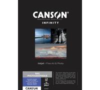 Canson Infinity Rag Photographique, Digital Art Reproduction, Ultra Suave, 310g, Hoja, A3-29,7x42cm, Blanco puro, 25 Hojas