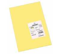 Canson Iris Vivaldi, Papel de dibujo de color, Suave, 185gsm, Hoja, A3-29,7x42cm, marillo paja