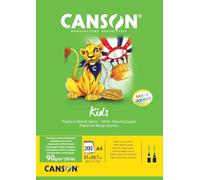 Canson Kids Dibujo Blanco - Bloc A4 200 hojas 90g/m²