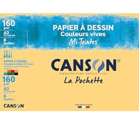 CANSON Künstlerpapier Mi-Teintes, DIN A3, leuchtende Farben