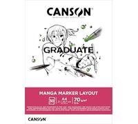Canson-Infinity Bloc encolado Manga Layout A4 50 hojas Extraliso 70 g