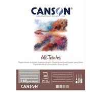 Canson Mi-Teintes 60% Abeja 160 g Bloc Encolado 24 x 32 20H Tonos Grises
