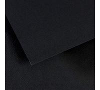 Canson Mi-Teintes Papel de Color de Pulpa Teñida, 160 g/m2, Negro (Black - 425), 29,7x64, Pack de 10