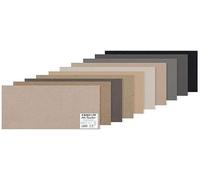 CANSON Mi-Teintes, Papel de dibujo de color, Doble cara: Grano atenuado y grano fino, 160g, 50x65cm, Manipack, 10 tonos de gris, 10 Hojas