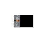 Canson One Art Book, Cuaderno de dibujo, Grano fino, 100gsm, Cuaderno espiralado, Tapa dura, 21,6x14cm, Blanco, 160 hojas