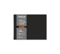 CANSON One Art Book, Cuaderno de dibujo, Grano fino, 100gsm, Sketchbook tapa dura, 27,9x21,6cm, Blanco, 196 hojas