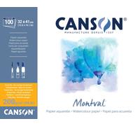 Canson Pad Montval Cold Pressed Bloc de dibujo 100 41 x 32 cm 200 g Natural White