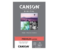 Canson Performance, Papel Fotográfico Digital, Caja, A6, Blanco, 50 hojas