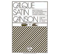 Canson, Papeles técnicos, Suave, 90g, Encolados por el lado corto, A3-29,7x42cm, Transparente, 50 Hojas