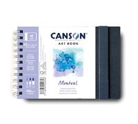 Canson Professional Book, Papel Acuarela, Grano Fino, 300g, Cuaderno Espiral, A5-14,8x21 cm, 24 hojas, Blanco