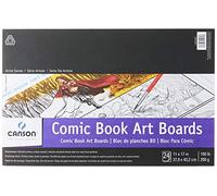 Canson Tableros de cómic con líneas Azules preimpresas, no reproducibles, 150 Libras, 11 x 17 Pulgadas, 24 Hojas, Papel, Blanco, 11 x 17 Pulgadas
