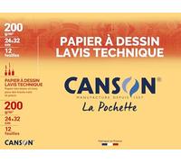 Canson técnica papel para gráficos 320 x 240 mm, 200 g/m2, VE = 1