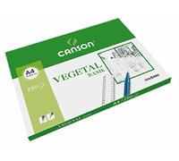 Canson Vegetal Basik, Papeles técnicos, Suave, 90g, Hoja, A4-21x29,7cm, Translucido