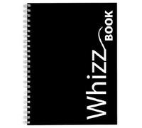Canson Whizz Book, Cuaderno de esbozo, Grando ligero, 80gsm, Cuaderno espiralado, Tapa blanda, A4-21x29,7cm, Cubiertas: 3 rojas, 3 azules, 3 amarillas, 3 negras, 136 hojas