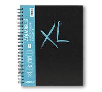 Canson XL Aquarelle Cuaderno A4 40 hojas Fino 300g, Blanco, C31200L014