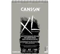Canson XL Arenoso 160g Álbum Espiral A3 40 hojas de color Gris