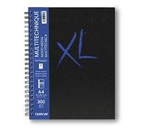 Canson XL Mix Media Texturado Cuaderno A4 34 hojas 300g, Blanco, C31200L016