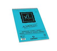 Bloc dibujo acuarela canson xl aquarelle grano fino din a3 microperforado espiral 29,7x42 cm 30 hojas 300 gr