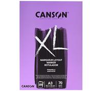 Canson XL - Papel de dibujo color - Muy suave - 70 g - A3 (29,7x42 cm) - Extra Blanco - 100 hojas